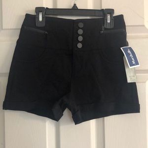 Stretchy high rise shorts